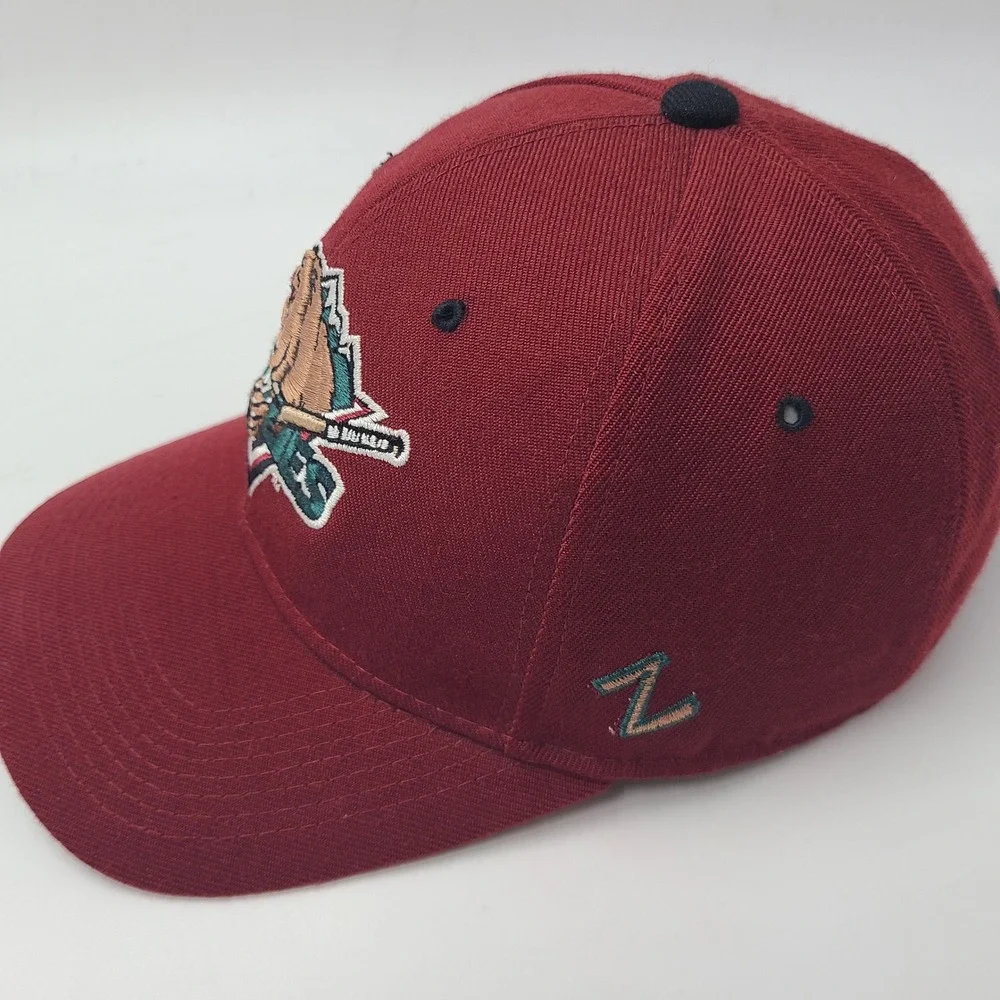 Utah Grizzlies Hat Fitted 7 Zephyr Maroon ECHL‎ AHL IHL Hockey Wool Blend Men